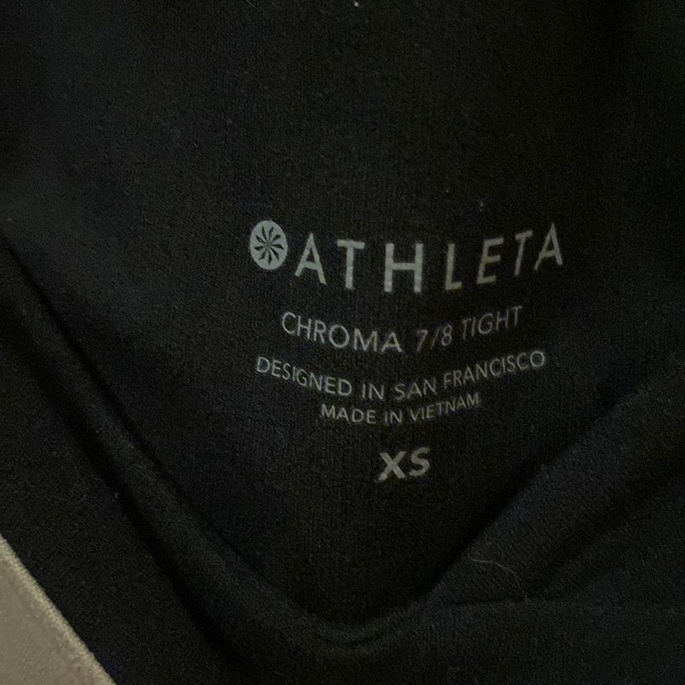 💛like new💛Athleta leggings chroma 7/8 tight, Women’s XS - Picture 3 of 6